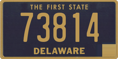 DE license plate 73814