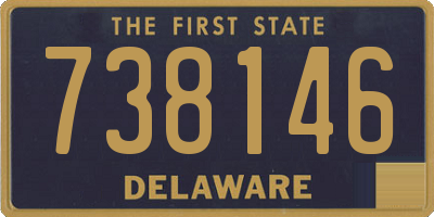DE license plate 738146