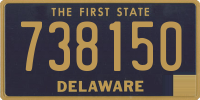 DE license plate 738150