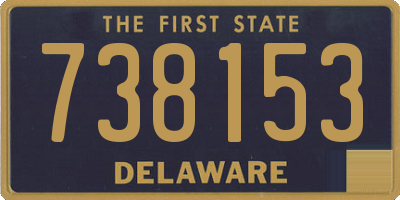 DE license plate 738153