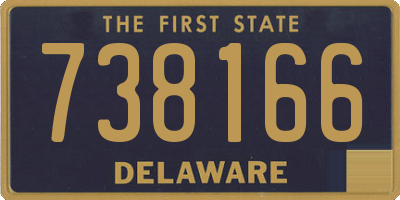 DE license plate 738166