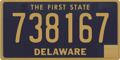 DE license plate 738167