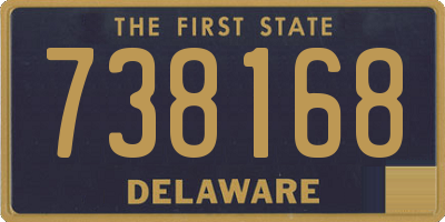 DE license plate 738168