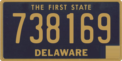 DE license plate 738169