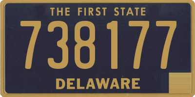 DE license plate 738177