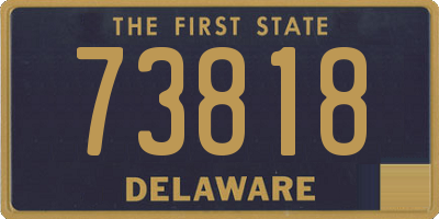 DE license plate 73818