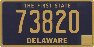 DE license plate 73820