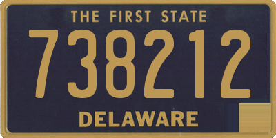 DE license plate 738212