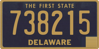 DE license plate 738215
