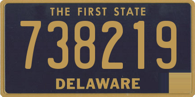 DE license plate 738219