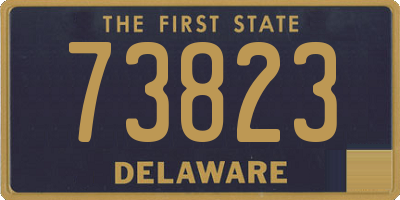 DE license plate 73823