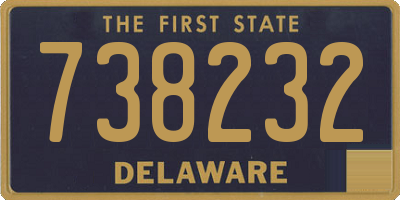 DE license plate 738232