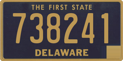 DE license plate 738241