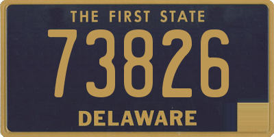 DE license plate 73826