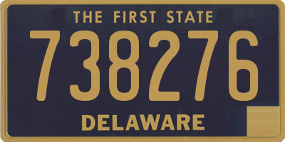 DE license plate 738276