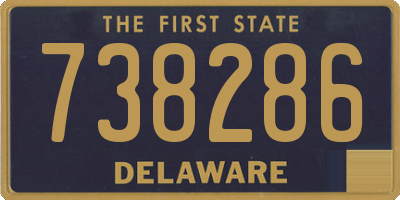 DE license plate 738286