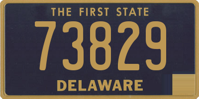 DE license plate 73829