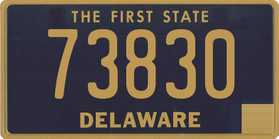 DE license plate 73830