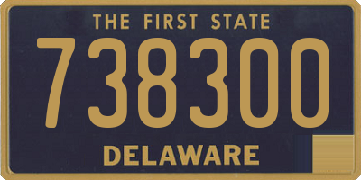 DE license plate 738300