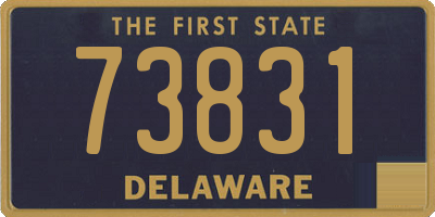 DE license plate 73831