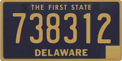 DE license plate 738312