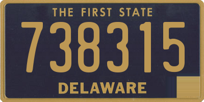 DE license plate 738315