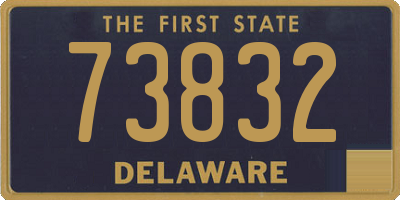 DE license plate 73832