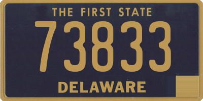 DE license plate 73833