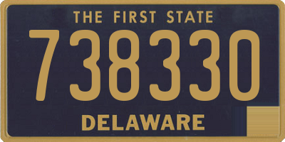 DE license plate 738330