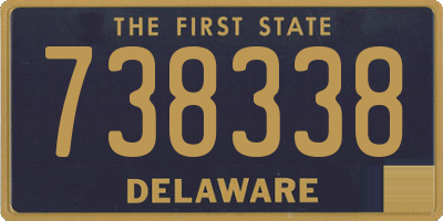 DE license plate 738338