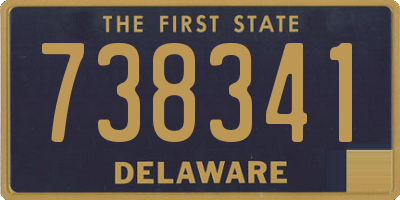DE license plate 738341