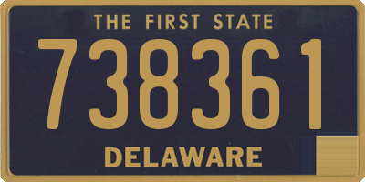 DE license plate 738361