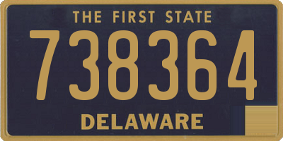 DE license plate 738364