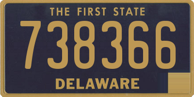 DE license plate 738366