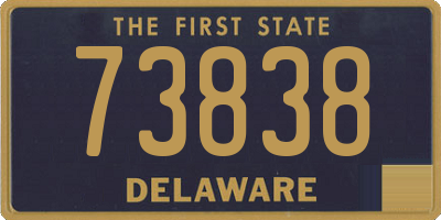 DE license plate 73838