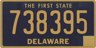 DE license plate 738395