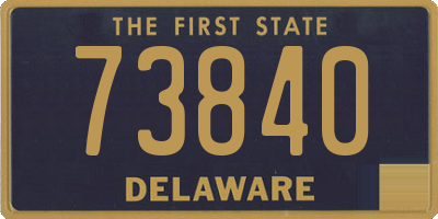 DE license plate 73840