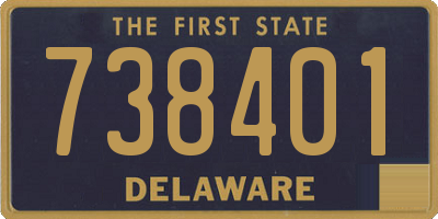 DE license plate 738401