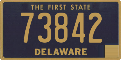 DE license plate 73842