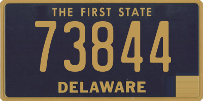 DE license plate 73844