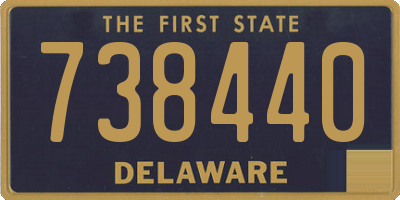 DE license plate 738440