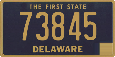DE license plate 73845