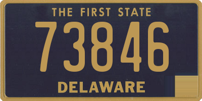 DE license plate 73846