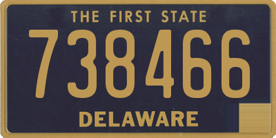 DE license plate 738466
