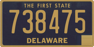 DE license plate 738475