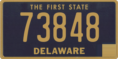 DE license plate 73848