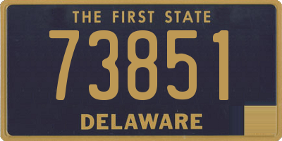DE license plate 73851