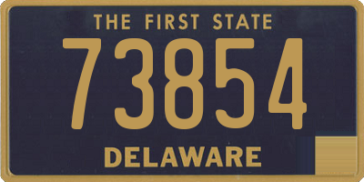 DE license plate 73854