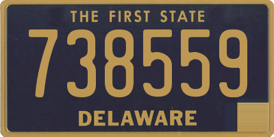 DE license plate 738559