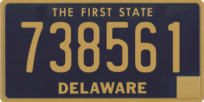 DE license plate 738561
